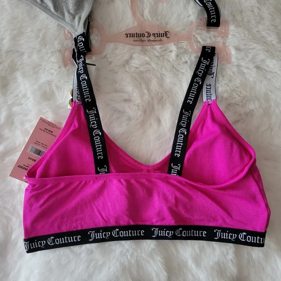 💞JUICY COUTURE BRAND NEW 2-PACK BRALETTE SIZE M - Picture 4 of 12
